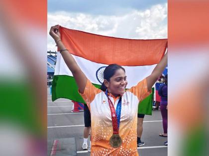 Panvel's firewoman wins bronze medal | पनवेलच्या फायर वूमनचा डंका, कांस्य पदकाची कमाई Panvel's firewoman wins bronze medal | पनवेलच्या फायर वूमनचा डंका, कांस्य पदकाची कमाई