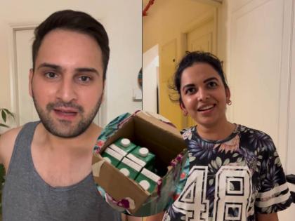 siddharth chandekar video viral his wife mitali mayekar ordered 8 litres of buttermilk | बायकोच्या 'या' कृतीमुळे सिद्धार्थवर आली चक्क ताक विकण्याची वेळ, म्हणाला, 'योग्य दरात...'