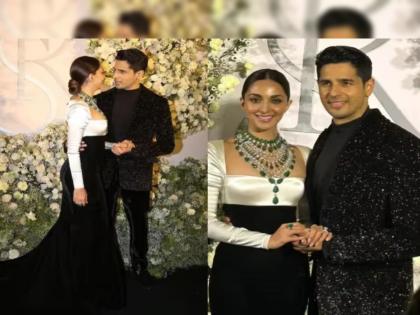 The grand wedding reception of Sidharth Malhotra Kiara Advani held at a 5 star hotel in Mumbai see the first photo | Sidharth Malhotra-Kiara Advani Wedding Reception: मुंबईतील 5 स्टार हॉटेलमध्ये पार पडलं कियारा-सिद्धार्थचं ग्रँड रिसेप्शन, पहिला फोटो आला समोर