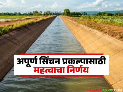 57 incomplete irrigation projects in the state will be completed; 8 lakh hectares of agriculture will come under irrigation | राज्यातील अपूर्ण ५७ सिंचन प्रकल्प मार्गी लागणार; ८ लाख हेक्टर शेती ओलिताखाली येणार 57 incomplete irrigation projects in the state will be completed; 8 lakh hectares of agriculture will come under irrigation | राज्यातील अपूर्ण ५७ सिंचन प्रकल्प मार्गी लागणार; ८ लाख हेक्टर शेती ओलिताखाली येणार