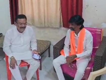 Sanjay Sirsat met Manoj Jarange, both discussed for half an hour | संजय सिरसाट यांनी घेतली मनोज जरांगे यांची भेट, दोघांमध्ये अर्धा तास चर्चा