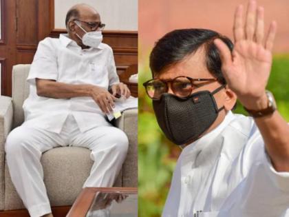 Sanjay Raut meets Sharad Pawar in delhi both went for meeting with Vice President | Sanjay Raut: दिल्लीत भेटीगाठींचं सत्र! आता संजय राऊत शरद पवारांच्या घरी, भेटीनंतर दोघंही उपराष्ट्रपतींकडे रवाना