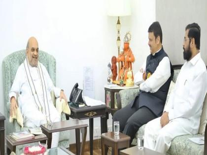 Union Home Minister Amit Shah and CM Eknath Shinde in the meeting decided the formula of cabinet expansion sharing | केंद्रीय गृहमंत्री अमित शाह अन् मुख्यमंत्री एकनाथ शिंदे बैठकीत खातेवाटपाचा फॉर्म्युला ठरला