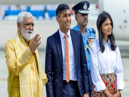 G-20 in India: On his connect with Hinduism, "I'm a proud Hindu -UK PM Rishi Sunak | भारतात पोहचताच ब्रिटनचे पंतप्रधान म्हणाले, "मी हिंदू असल्याचा मला अभिमान वाटतो"