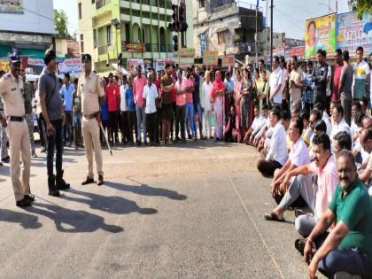 Arrest the main mastermind along with the attackers, block the path of Rawat supporters since morning | हल्लेखोरांसह मुख्य सुत्रधाराला अटक करा, रावत समर्थकांचा सकाळपासून रास्ता रोको