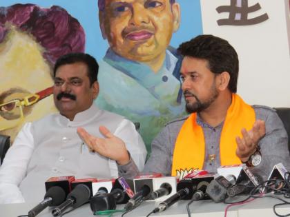 Those who broke India, now travel to join India - Union Sports Minister Anurag Thakur | भारत तोडणारे, आता भारत जोडो यात्रा करताहेत - केंद्रीय क्रीडामंत्री अनुराग ठाकूर