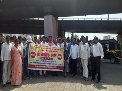 Farmers march in Panvel against Virar Alibag Corridor | विरार अलिबाग कॉरिडॉर विरोधात पनवेल मधील शेतकऱ्यांचा मोर्चा 