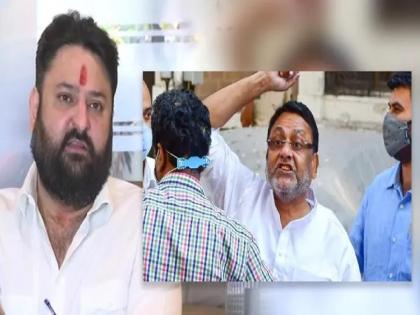 Nawab Malik: BJP leader Mohit Kamboj charged FIR; After Malik's arrest was show the sword | Nawab Malik: भाजपा नेते मोहित कंबोज यांच्यावर गुन्हा दाखल; मलिकांच्या अटकेनंतर तलवार दाखवणं पडलं महागात