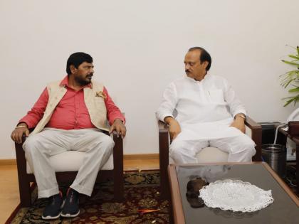 Union Minister Ramdas Athawale met Deputy Chief Minister Ajit Pawar | अजित पवारांनी जबरदस्त उडवलाय बार...; रामदास आठवलेंनी खास शैलीत घेतला मविआचा समाचार