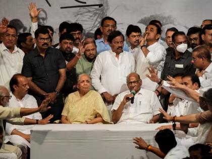 Will Sharad Pawar's resignation affect Mahavikas Aghadi in the wake of the election? | निवडणुकीच्या पार्श्वभूमीवर शरद पवारांच्या राजीनाम्याने मविआवर होणार परिणाम? 