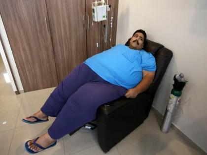 444 kg Andres Moreno gets heart attack after wife leaves him; An unfortunate death | ४४४ किलो वजन असलेल्या पतीला पत्नीनं सोडल्यानं आला हार्ट अटॅक; दुर्दैवी मृत्यू