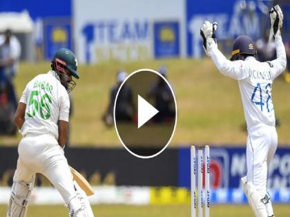 VIDEO: Babar Azam Chitpat in front of Sri Lankan bowler; Triphala flew in just 16 runs | VIDEO:श्रीलंकेच्या गोलंदाजासमोर बाबर आझम चितपट; अवघ्या १६ धांवावर उडला त्रिफळा