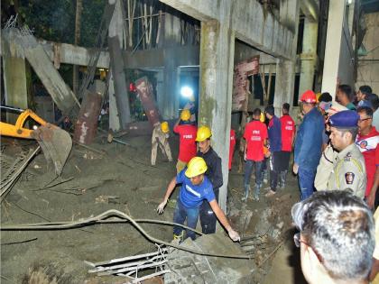Kolhapur Municipal Corporation has appointed an inquiry committee within two hours to submit a report today on the collapse of the slab of the Phulewadi Fire Station building. | Kolhapur- Phulewadi Fire Station building slab collapses: दोन तासांत नेमली चौकशी समिती, आज अहवाल देणार