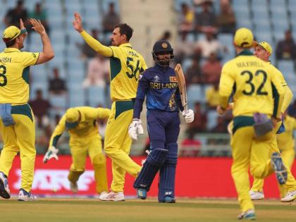 ICC ODI World Cup 2023 SL vs AUS Live : Adam Zampa bagged 4 wickets; Sri Lanka have been bowled out for 209 in the 44th over, From 125/0 to 209 all out. | SL vs AUS Live : ८४ धावांत १० विकेट्स! श्रीलंकेचे लोटांगण, ऑस्ट्रेलियाचे जबरदस्त पुनरागमन 
