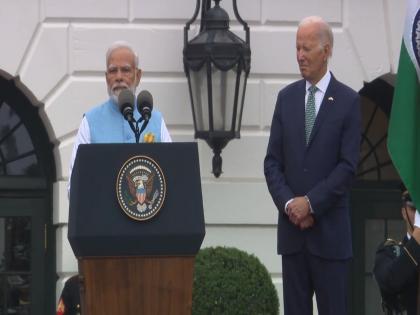 PM Narendra Modi thanks joe Biden for grand welcome, says this is an honour for 1.4 billion Indians | अभिमानास्पद! हा १४० कोटी भारतीयांचा सन्मान; व्हाईट हाऊसच्या स्वागतानं पंतप्रधान मोदी भारावले