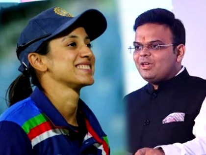 Smriti Mandhana Praised by BCCI Jay Shah over Special Reason as she gets ICC Women Player of the Year Award twice Team India Players also Congratulates her | Smriti Mandhana, Jay Shah: 'पुरस्कार मिळाल्याचा आनंदच पण विशेष अभिनंदन यासाठी की...'; जय शाह यांनी स्मृती मानधनाचं एका खास कारणासाठी केलं कौतुक