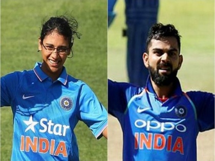 IND vs SA: Virat Kohli and Smriri Mandhana hits century against SA | IND vs SA: 18 नंबरच्या जर्सीची कमाल, विराट कोहली आणि स्मृती मानधनाने ठोकलं शतक