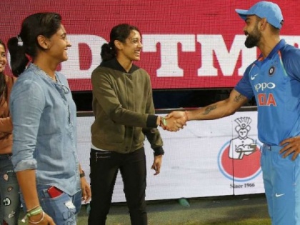 India vs New Zealand : Virat Kohli's No. 18 not Smriti Mandhana's first choice, women's cricket star wanted THIS number instead | India vs New Zealand : ...म्हणून स्मृती मानधनाला नको होती कोहलीच्या १८ नंबरची जर्सी!