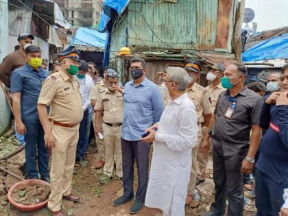 5 lakh each to the families of the victims of Nagpada building accident; Information of Aslam Shaikh | नागपाडा इमारत दुर्घटनेतील मृतांच्या कुटूंबियांना मिळणार ५ लाखांची मदत; अस्लम शेख यांची माहिती