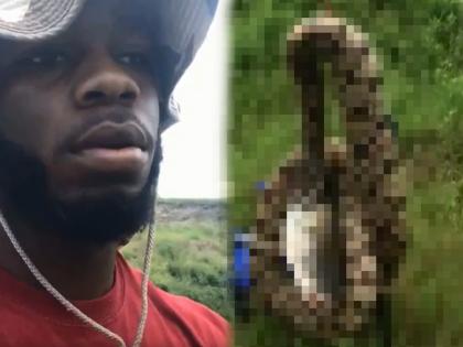 Texas houston man catches fish and find snake attached watch viral video | VIDEO : मासे पकडायला गळ टाकला; अन् समोर जे आलं ते पाहून बोलतीच बंद!