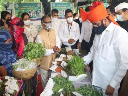 Inauguration of Vegetable Exhibition on Independence Day by Thane District Guardian Minister | ठाणे जिल्हा पालकमंत्र्यांकडून स्वातंत्र्य दिनी रानभाज्या प्रदर्शनचे उद्घाटन 