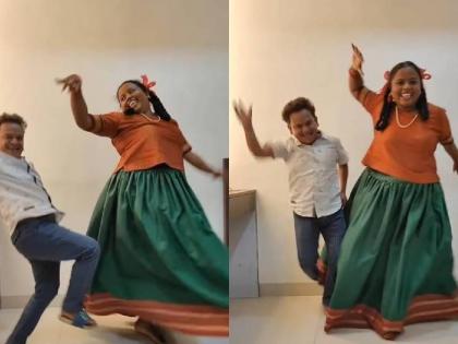 marathi actress snehal shidam and ankur wadhave share dance video on trending song | मराठमोळ्या वेशात स्नेहल अन् अंकुरने फॉलो केला ट्रेंड; पाहा भन्नाट डान्स व्हिडीओ