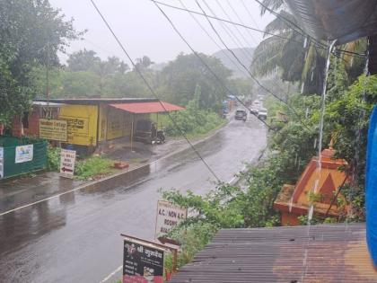 Orange alert in Alibaug district; Heavy rain started in the afternoon | अलिबाग जिल्ह्यात ऑरेंज अलर्ट; दुपारपासून पावसाची दमदार सुरुवात, गणेश विसर्जनावर पावसाचे विघ्न