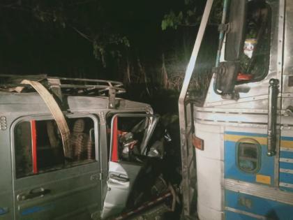 4 vehicles crash in Rahuri, 3 Sai devotees killed and 7 seriously injured | राहुरी इथं ४ वाहनांचा भीषण अपघात, ३ साईभक्त ठार तर ७ जण गंभीर