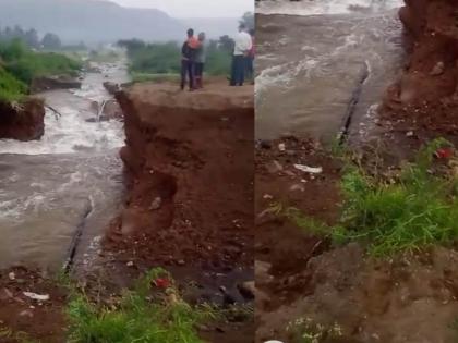 big news; The temple canal leading to Nagaja burst; Water is water in the field | मोठी बातमी; नागजकडे जाणारा टेंभूचा कालवा फुटला; शेतात पाणीच पाणी