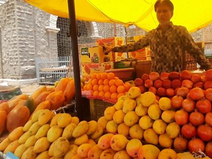 totapuri 15 days waiting for mangoes sale of hapus saffron lalbagh in solapur | तोतापुरी, पायरीची १५ दिवस प्रतिक्षा; सोलापुरात हापूस, केसर, लालबागची विक्री