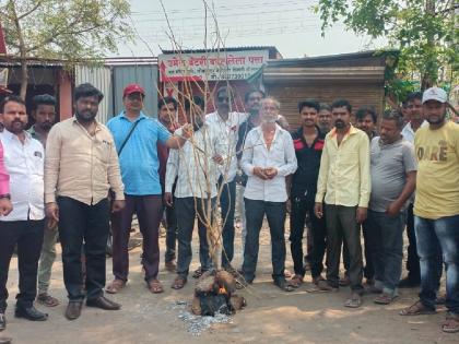 Burning effigy of MIM MP Imtiaz Jalil on behalf of Sambhaji Brigade in Solapur | सोलापुरात संभाजी ब्रिगेडच्या वतीने एमआयएमच्या खासदार इम्तियाज जलील यांच्या प्रतिकात्मक प्रतिमेचे दहन