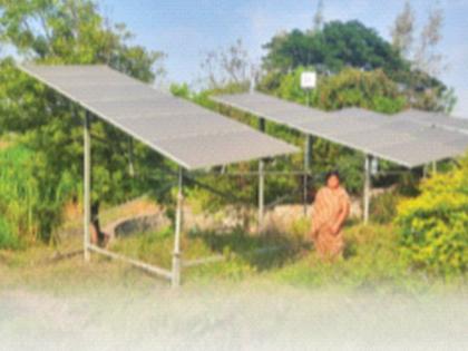 Don't want your electricity... We are capable of ours...; The whole village is doing agriculture on solar pump | तुमची वीज नको... आम्ही आमचे समर्थ आहोत...; अख्खं गाव करतंय सोलार पंपावर शेती