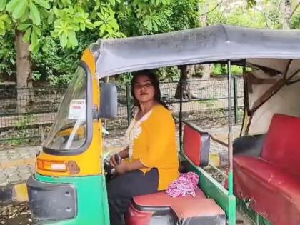 faridabad girl auto driver after father death at age of 20 driving auto for family support | वडिलांचं निधन, कमावणारं कोणीच नाही; 'तिने' हार नाही मानली, रिक्षा चालवून भरते कुटुंबाचं पोट