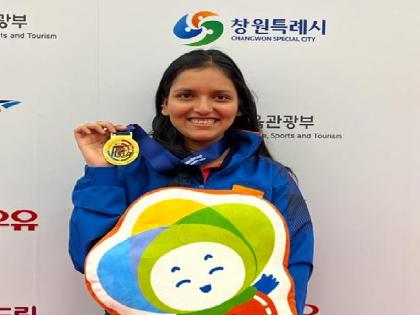 International shooter Sonam Maskar of Kolhapur won gold medal in Asian Championship shooting event | एशियन चॅम्पियनशीप : कोल्हापूरच्या सोनम मस्करला नेमबाजीत सुवर्ण