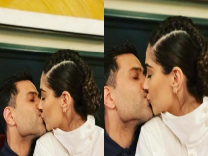 Happy New Year: Sonam Kapoor is ‘ready to take on 2021’ with hubby Anand Ahuja as they seal it with a kiss | बाबो ! सोनम कपूरची बातच न्यारी, Kiss करतानाचा फोटो शेअर करत दिल्या नवीन वर्षाच्या शुभेच्छा