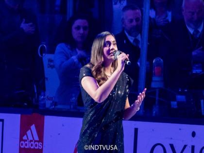 Indian American Singer Soukhya Inamdar performed at National Hockey League rkp | अभिमानास्पद! कोल्हापुरच्या सौख्या इनामदारने रचला इतिहास