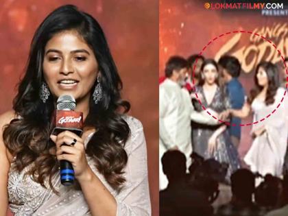 South actress Anjali reacts to viral video where Nandamuri Balkrishna pushes her on stage | 'त्या' व्हायरल व्हिडिओनंतर साऊथ अभिनेत्रीची प्रतिक्रिया; म्हणाली, 'त्यांच्यासोबत स्टेजवर...'