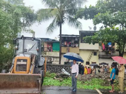 An important obstacle on the Magathane - Goregaon DP road has been removed | मागाठाणे - गोरेगाव डीपी रस्त्यातील महत्वाचा अडथळा दूर