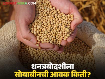 latest news Soybean Bajar Bhav : How much soybeans arrived in the market on Dhanteras; Read in detail how the price was obtained | Soybean Bajar Bhav : धनत्रयोदशीला सोयाबीन बाजारात किती झाली आवक; कसा मिळाला दर वाचा सविस्तर latest news Soybean Bajar Bhav : How much soybeans arrived in the market on Dhanteras; Read in detail how the price was obtained | Soybean Bajar Bhav : धनत्रयोदशीला सोयाबीन बाजारात किती झाली आवक; कसा मिळाला दर वाचा सविस्तर