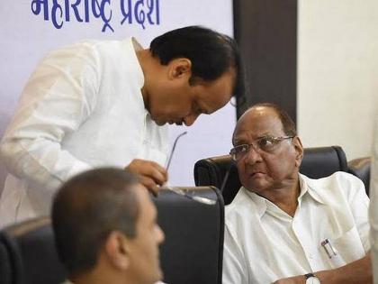 From the saffron flag of the rally in ncp, Sharad Pawar and ajit pawar different veiw | रॅलीतील भगव्या झेंड्यावरुन राष्ट्रवादीत दुमत, शरद पवारांचं वेगळंच मत 