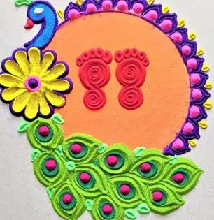 Navratri 2025 : ९ दिवस रोज काढा देवीच्या पाऊलांच्या सुंदर- रेखीव रांगोळ्या, पाहा प्रत्येक दिवसासाठी खास डिझाईन्स...