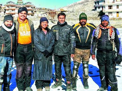 Six Nagpurites completed Spiti Ride in minus temperature | सहा नागपूरकरांनी उणे तापमानात पूर्ण केली स्पिती राइड