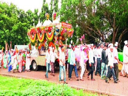 Sant Sopankaka's palkhi filed in Baramati | संत सोपानकाकांची पालखी बारामतीत दाखल