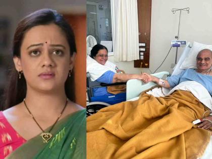 Spruha Joshi s parents in hospital reason not stated by her shares post to thank all close ones | स्पृहा जोशीचे आई वडील रुग्णालयात, फोटो शेअर करत म्हणाली, "इतकी माणसं जोडलेली असणं..."