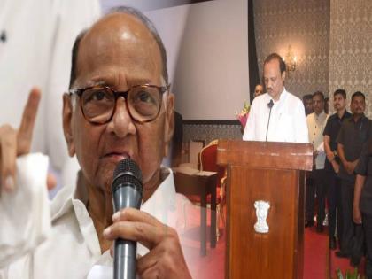 NCP MLA Makarand Patil, who attended the swearing-in ceremony of Ajit Pawar, welcomed Sharad Pawar at Satara | काल अजितदादांच्या शपथविधीला अन् आज शरद पवारांच्या स्वागताला; 'या' आमदाराच्या मनात काय?