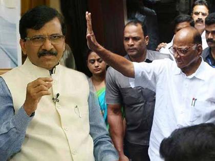 Sanjay Raut targeting BJP, Pawar's visits and hollow tweet against bjp | संजय राऊतांकडून भाजपवर निशाणा; पवारांची भेट, अन् खोचक 'कार्टुन ट्विट'