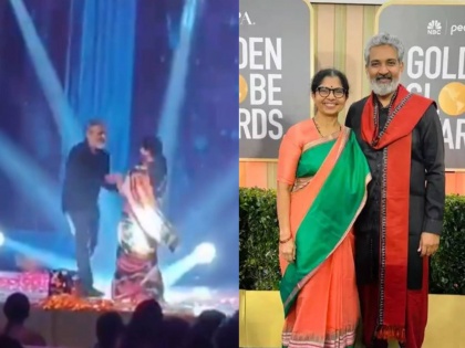 SS Rajamouli dancing on stage with his wife for the first time video viral | पहिल्यांदाच पत्नीसोबत स्टेजवर नाचताना दिसले एस एस राजामौली, Video व्हायरल