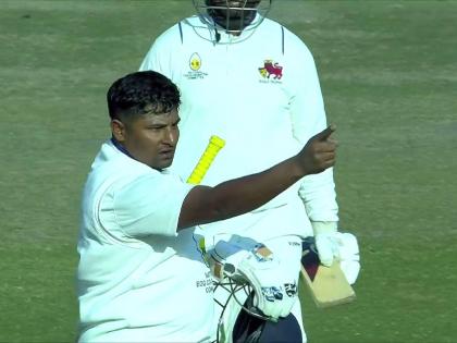 Sarfaraz Khan : कसोटीत मिळाली नाही संधी, सर्फराज खानने शतकाने दिले उत्तर ; ४ बाद ६६ वरून मुंबईला सावरले