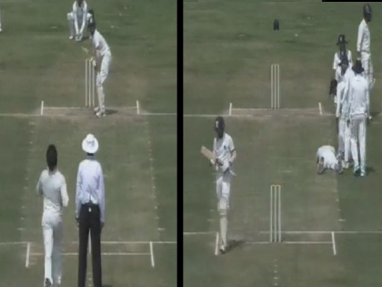 S Shreesanth | Shreesanth returns to field after 9 years of ban and greets pitch after taking first wicket, Video | S Shreesanth : 9 वर्षांच्या बंदीनंतर मैदानावर परतला अन् पहिली विकेट घेताच खेळपट्टीला नमस्कार केला, Video