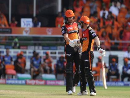 IPL 2019: David Warner and Johnny Bairstow becomes the first pair in IPL to score three consecutive 100+ partnership | IPL 2019 : वॉर्नर-बेअरस्टो यांची जोडी जमली अन् विक्रमाला गवसणी घातली